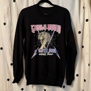 Giggly squad crew neck black sweatshirt